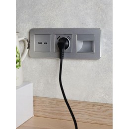 Подсветка светодиодная BRITE встраив. ПЛ20-БрА механизм алюм. IEK BR-FL20-K47