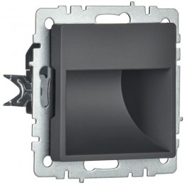 Подсветка светодиодная BRITE встраив. ПЛ20-БрГ механизм графит IEK BR-FL20-K53