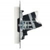Розетка компьютерная СП RJ45 кат.5E BRITE РК10-БрБ механизм бел. IEK BR-K10-1-K01