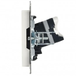 Розетка компьютерная СП RJ45 кат.5E BRITE РК10-БрБ механизм бел. IEK BR-K10-1-K01