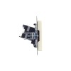 Розетка компьютерная СП RJ45 кат.5E BRITE РК10-БрКр механизм беж. IEK BR-K10-1-K10