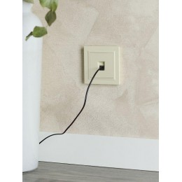 Розетка компьютерная СП RJ45 кат.5E BRITE РК10-БрКр механизм беж. IEK BR-K10-1-K10