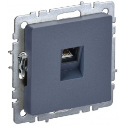 Розетка компьютерная СП RJ45 кат.5E BRITE РК10-БрМ механизм маренго IEK BR-K10-1-K35