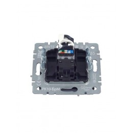 Розетка компьютерная СП RJ45 кат.5E BRITE РК10-БрМ механизм маренго IEK BR-K10-1-K35