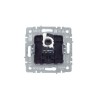 Розетка компьютерная СП RJ45 кат.5E BRITE РК10-БрЖ механизм жемчуж. IEK BR-K10-1-K36