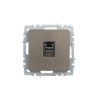 Розетка компьютерная СП RJ45 кат.5E BRITE РК10-БрШ механизм шампань IEK BR-K10-1-K37