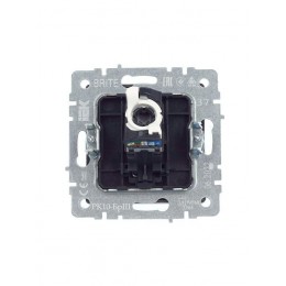 Розетка компьютерная СП RJ45 кат.5E BRITE РК10-БрШ механизм шампань IEK BR-K10-1-K37
