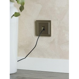 Розетка компьютерная СП RJ45 кат.5E BRITE РК10-БрШ механизм шампань IEK BR-K10-1-K37