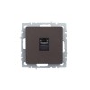 Розетка компьютерная СП RJ45 кат.5E BRITE РК10-БрТБ механизм бронза IEK BR-K10-1-K45