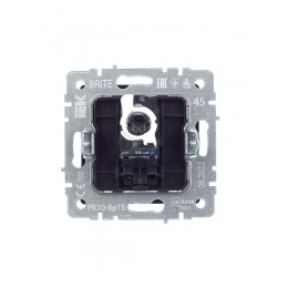 Розетка компьютерная СП RJ45 кат.5E BRITE РК10-БрТБ механизм бронза IEK BR-K10-1-K45