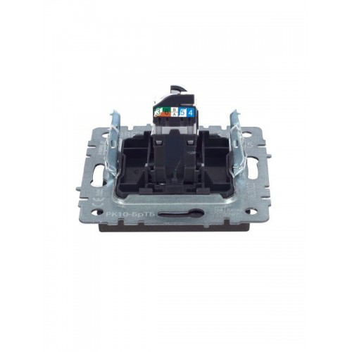 Розетка компьютерная СП RJ45 кат.5E BRITE РК10-БрТБ механизм бронза IEK BR-K10-1-K45