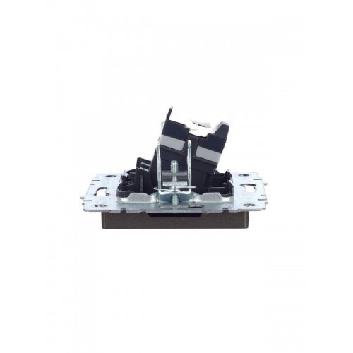 Розетка компьютерная СП RJ45 кат.5E BRITE РК10-БрТБ механизм бронза IEK BR-K10-1-K45