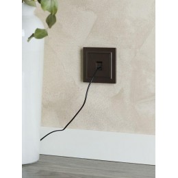 Розетка компьютерная СП RJ45 кат.5E BRITE РК10-БрТБ механизм бронза IEK BR-K10-1-K45