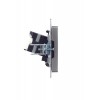 Розетка компьютерная СП RJ45 кат.5E BRITE РК10-БрС механизм сталь IEK BR-K10-1-K46
