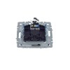 Розетка компьютерная СП RJ45 кат.5E BRITE РК10-БрС механизм сталь IEK BR-K10-1-K46