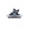Розетка компьютерная СП RJ45 кат.5E BRITE РК10-БрС механизм сталь IEK BR-K10-1-K46