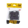 Розетка компьютерная СП RJ45 кат.5E BRITE РК10-БрС механизм сталь IEK BR-K10-1-K46
