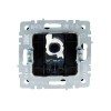 Розетка компьютерная СП RJ45 кат.5E BRITE РК10-БрГ механизм графит IEK BR-K10-1-K53