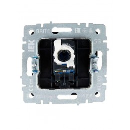 Розетка компьютерная СП RJ45 кат.5E BRITE РК10-БрГ механизм графит IEK BR-K10-1-K53