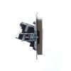 Розетка компьютерная двойн. СП RJ45 кат.5E BRITE РК10-2-БрШ механизм шампань IEK BR-K20-1-K37
