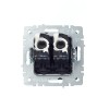 Розетка компьютерная двойн. СП RJ45 кат.5E BRITE РК10-2-БрШ механизм шампань IEK BR-K20-1-K37