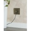 Розетка компьютерная двойн. СП RJ45 кат.5E BRITE РК10-2-БрШ механизм шампань IEK BR-K20-1-K37