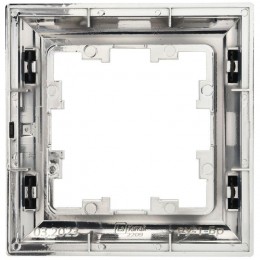 Рамка 1-м BRITE РУ-1-Бр хром/черн. IEK BR-M12-12-2-K23