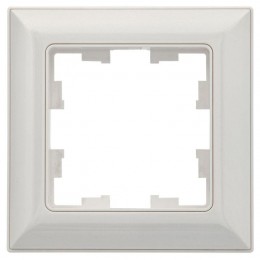 Рамка 1-м BRITE РУ-1-Бр бел./бел. IEK BR-M12-12-K01
