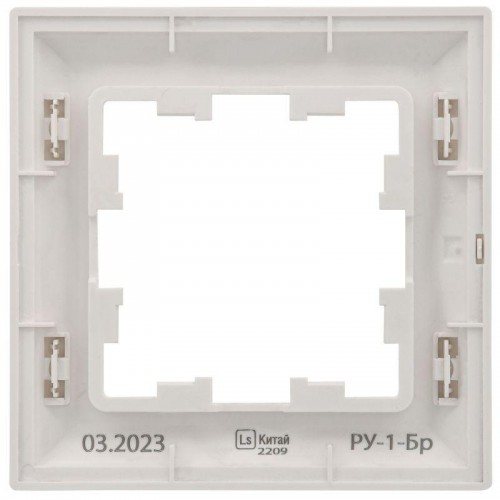 Рамка 1-м BRITE РУ-1-Бр бел./бел. IEK BR-M12-12-K01