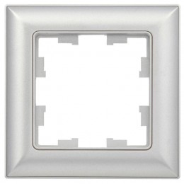 Рамка 1-м BRITE РУ-1-Бр алюм./алюм. IEK BR-M12-12-K47