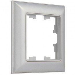 Рамка 1-м BRITE РУ-1-Бр алюм./алюм. IEK BR-M12-12-K47