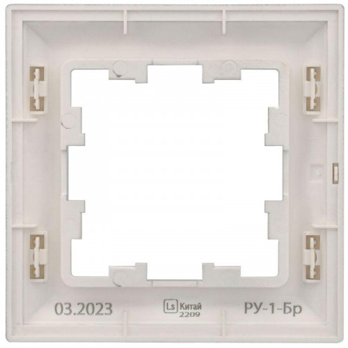 Рамка 1-м BRITE РУ-1-Бр алюм./алюм. IEK BR-M12-12-K47