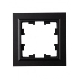 Рамка 1-м IP44 BRITE РУ-1-БрЧ-44 черн. IEK BR-M12-44-K02