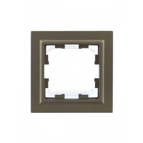 Рамка 1-м IP44 BRITE РУ-1-БрШ-44 шампань IEK BR-M12-44-K37