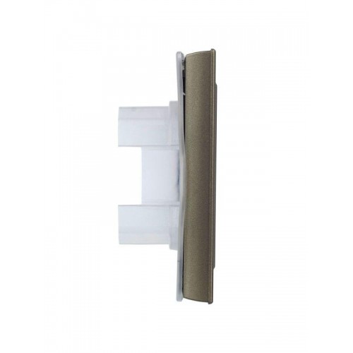 Рамка 1-м IP44 BRITE РУ-1-БрШ-44 шампань IEK BR-M12-44-K37