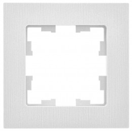 Рамка 1-м BRITE РУ-1-Бр бел. рифленый IEK BR-M12-51-K01