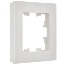 Рамка 1-м BRITE РУ-1-Бр бел. рифленый IEK BR-M12-51-K01