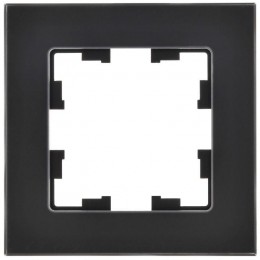Рамка 1-м BRITE РУ-1-2-Бр стекло черн. матов. IEK BR-M12-G-31-K02