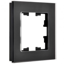 Рамка 1-м BRITE РУ-1-2-Бр стекло черн. матов. IEK BR-M12-G-31-K02
