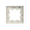 Рамка 1-м BRITE РУ-1-2-БрБ стекло бел. IEK BR-M12-G-K01
