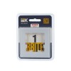 Рамка 1-м BRITE РУ-1-2-БрБ стекло бел. IEK BR-M12-G-K01