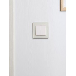 Рамка 1-м BRITE РУ-1-2-БрВа стекло ванильн. IEK BR-M12-G-K10