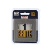 Рамка 1-м BRITE РУ-1-2-БрД стекло дым. IEK BR-M12-G-K30