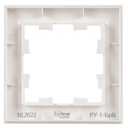 Рамка 1-м BRITE РУ-1-БрБ бел. IEK BR-M12-K01