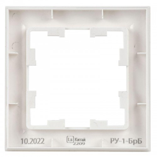 Рамка 1-м BRITE РУ-1-БрБ бел. IEK BR-M12-K01
