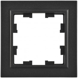 Рамка 1-м BRITE РУ-1-БрЧ черн. IEK BR-M12-K02