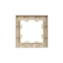 Рамка 1-м BRITE РУ-1-БрКр беж. IEK BR-M12-K10