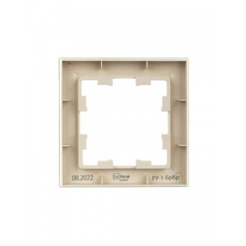 Рамка 1-м BRITE РУ-1-БрКр беж. IEK BR-M12-K10
