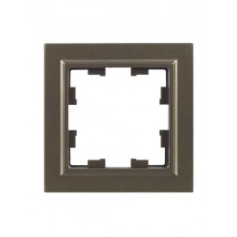 Рамка 1-м BRITE РУ-1-БрШ шампань IEK BR-M12-K37