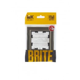 Рамка 1-м BRITE РУ-1-БрШ шампань IEK BR-M12-K37